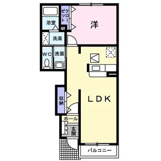 あゆみ弐番館【1階】の間取り