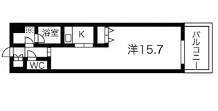 アレクシード晩翠通【5階】の間取り