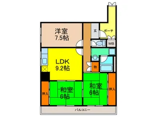 伊丹マンションの間取り