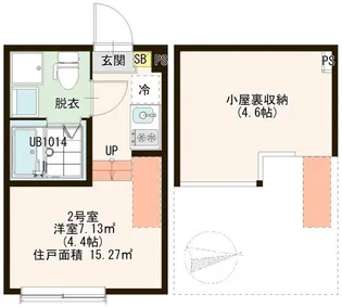ハーモニーテラス六町III【2階】の間取り