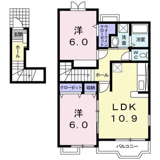 Breeze明磧【2階】の間取り