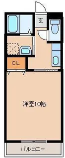 ノースシュアB【1階】の間取り