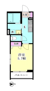 ドリーミオ【2階】の間取り