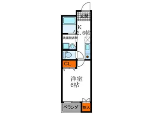 ボヌ-ル吉田【1階】の間取り