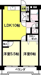 行徳クレードルハイツ【3階】の間取り