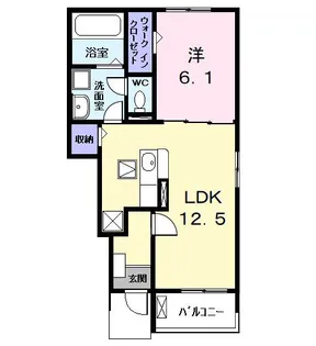 グラン ソターユ【1階】の間取り