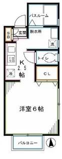 エスティーフォー小金井【1階】の間取り