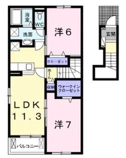 グランデ クォーレ【2階】の間取り