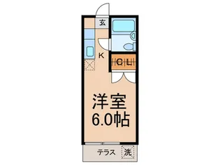 代沢コーポ【1階】の間取り