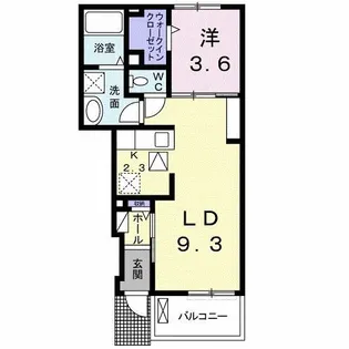 アン・プラージュB【1階】の間取り