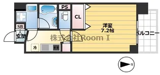 アーバネックス谷町II【6階】の間取り