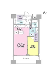 パークハウス千代田富士見【3階】の間取り