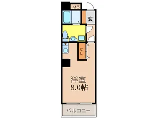 サングレートESAKAII【5階】の間取り