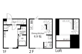 ハーミットクラブハウス目黒IIの間取り