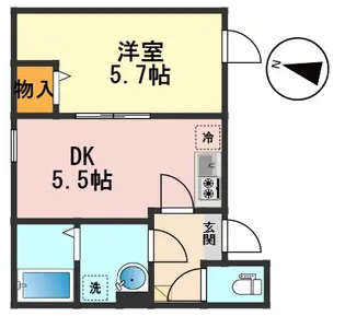 VillePrado北小岩【2階】の間取り