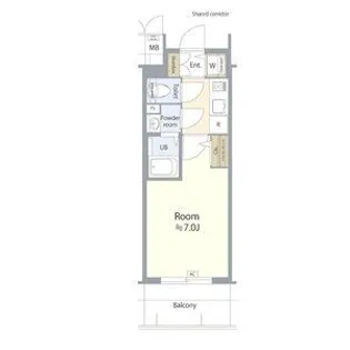 エスリード名古屋STATION NORTH【4階】の間取り