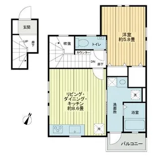 コースタル金杉【2階】の間取り