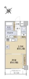 アール・ケープラザ横浜関内【3階】の間取り