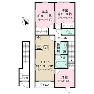 Sun Otto Hills A【2階】の間取り