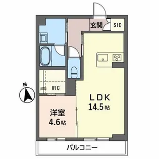 シャーメゾン マーガレット【1階】の間取り