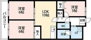 シティプラザ浜松【4階】の間取り