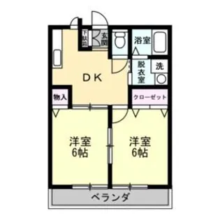 ミドリハイムA【2階】の間取り
