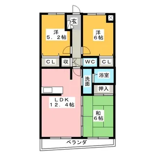 ラフォーレ23【1階】の間取り