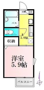 新坂壱番館【1階】の間取り