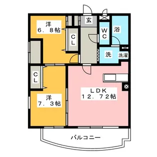 Metis Won(メーティス ワン)【4階】の間取り