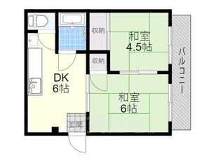 ジャーマンハイツ黒川【1階】の間取り