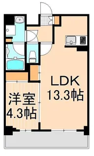 ORSUS梅島【5階】の間取り