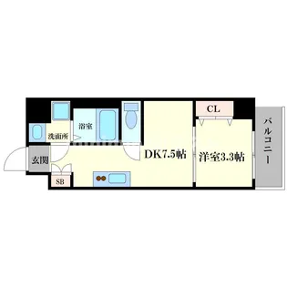 URBAN PARK弁天町【3階】の間取り
