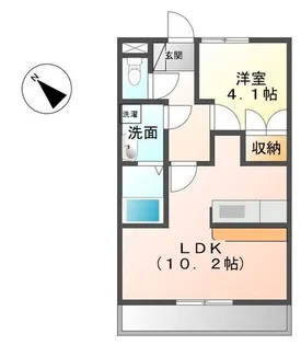 ムーンガーデン弐番館【2階】の間取り