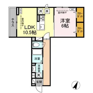 シャンティ【1階】の間取り