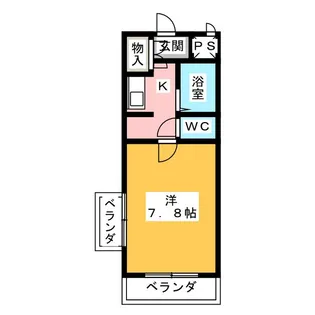 メゾン鶴里【2階】の間取り