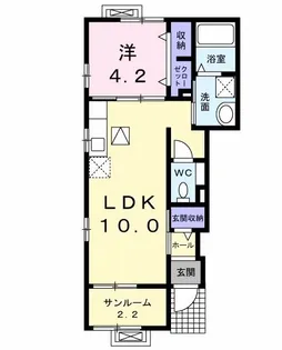 コージー コートA【1階】の間取り