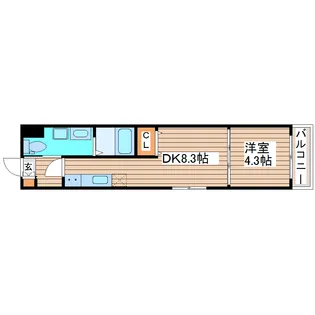 ゴールドムーン【4階】の間取り