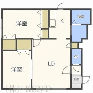 ルミエール西町北【3階】の間取り