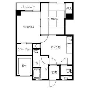 レノヴェ【5階】の間取り