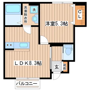 WIN SAKAE(ウインサカエ)【1階】の間取り
