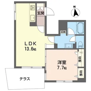 クロチェヴィーア【1階】の間取り