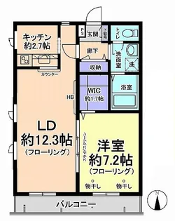 アルブロシェット【3階】の間取り