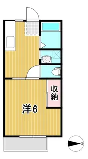 柏房ハイツ【2階】の間取り