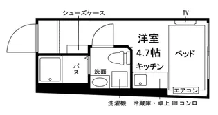 HJ PLACE HATSUDAI【2階】の間取り