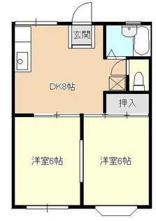 ウェル湘南II【1階】の間取り