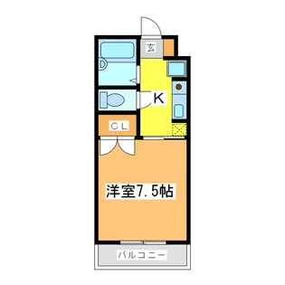 パークサイドOKUGAWA【4階】の間取り
