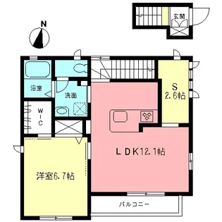 ルンビニ日吉【2階】の間取り