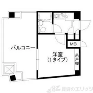 兎我野町聚楽マンション【8階】の間取り