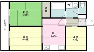 シャルルみずほ【4階】の間取り