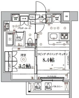 ARCOBALENO HASUNEII【5階】の間取り